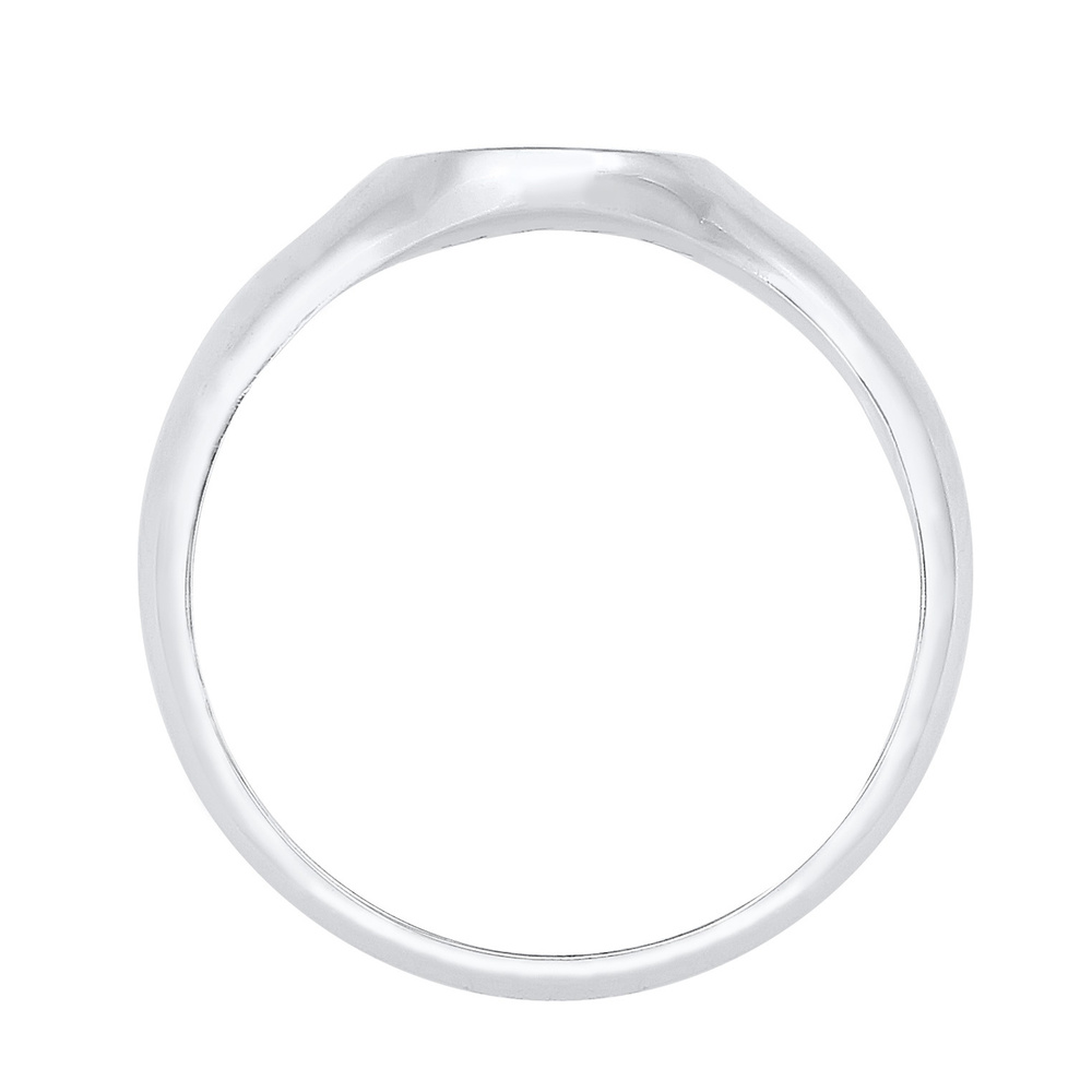 KUZZOI KUZZOI Bague Chevalière Basic Minimal Robuste Massif Bague Homme - (925/1000) Arg Bague