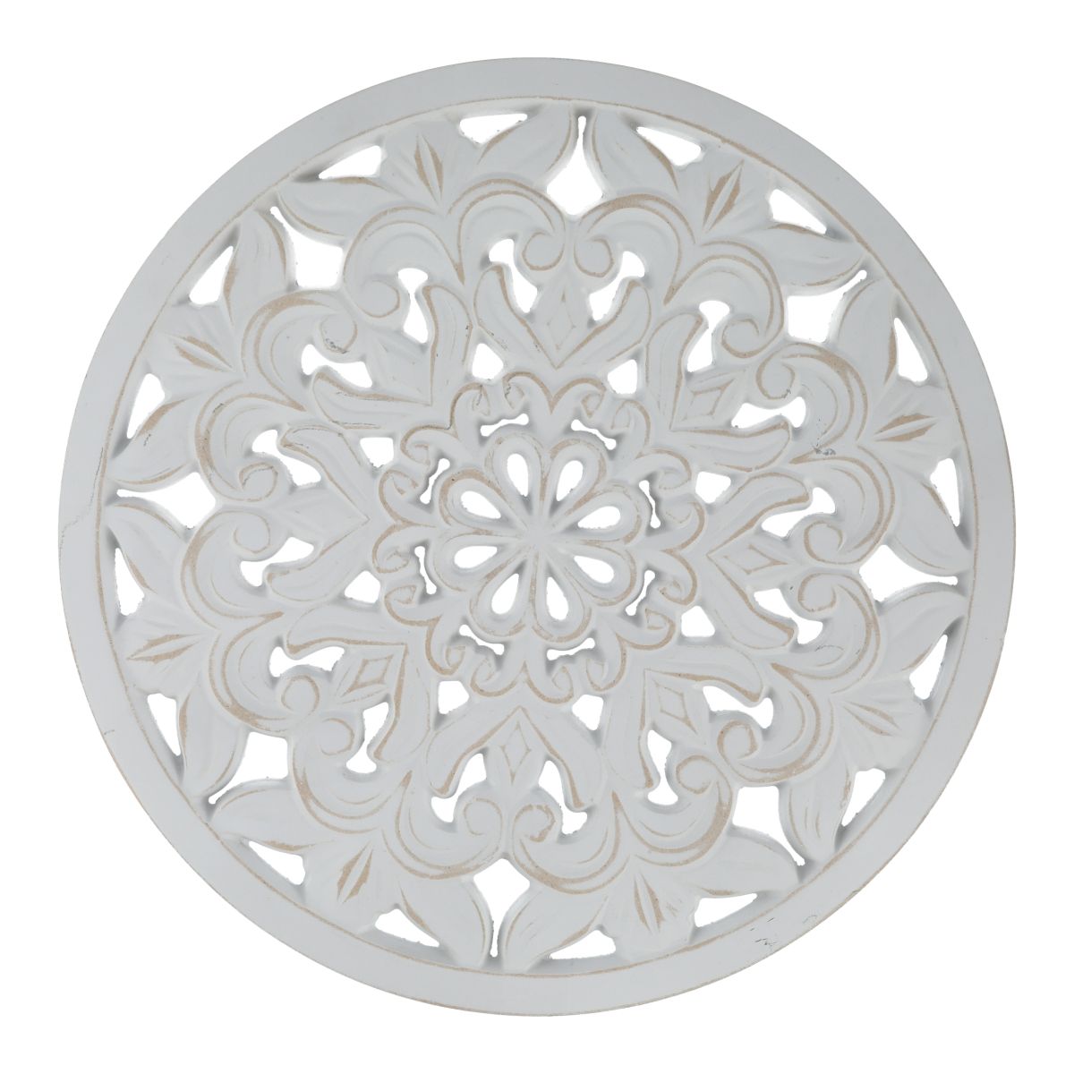 Wandornament Mandala Weiß 48 cm