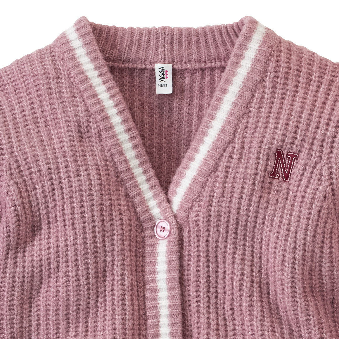 Mädchen Strickjacke im College-Style