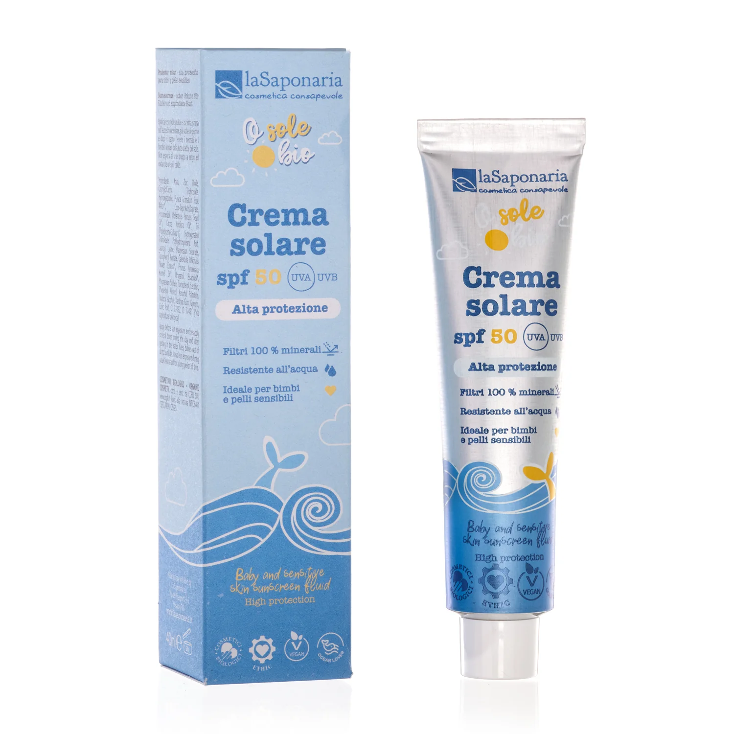 Osolebio Sonnenschutzmittel LSF 50 – Sonnenschutzmittel für Kinder, Sonnenschutzmittel mit hohem Schutz für Körper und Gesicht, Kinderprodukte