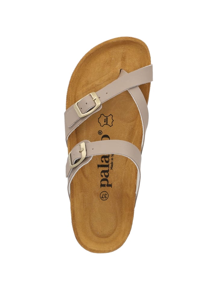 palado Pantoletten in beige matt günstig kaufen