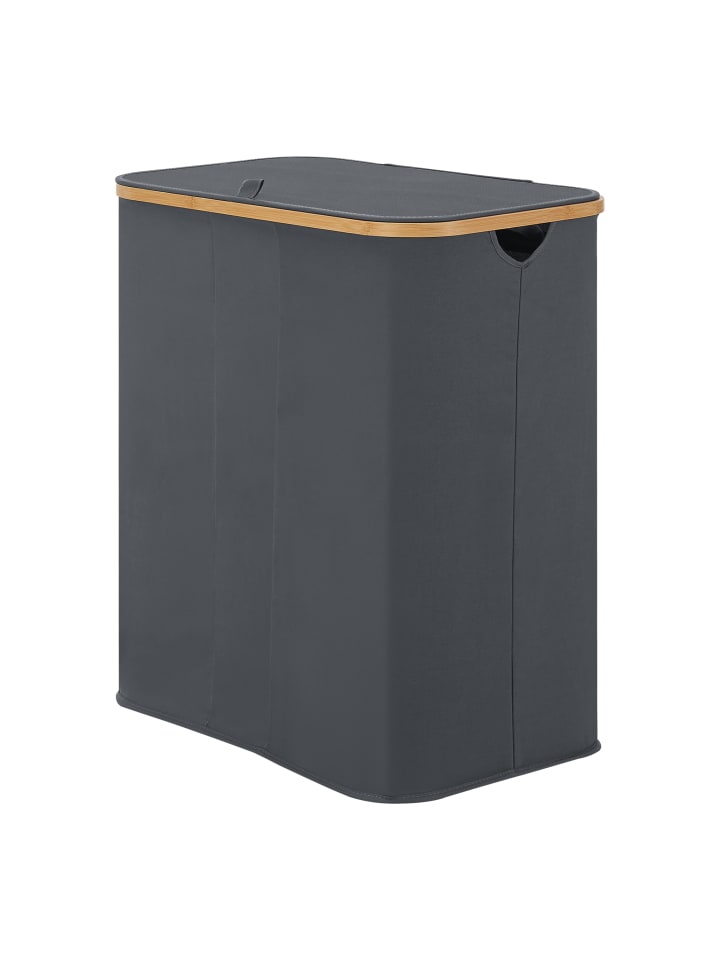 en.casa Wäschekorb Rusko in Grau (H)69cm (B)57cm (T)37cm (V)140l günstig kaufen onesize