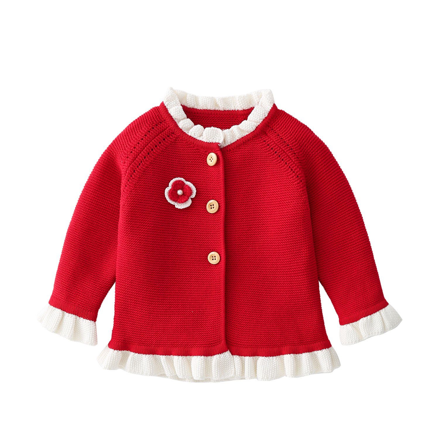 TOPMELON Strickjacke Kinder Mädchen Strickjacke Herbst Gestrickt Pullover