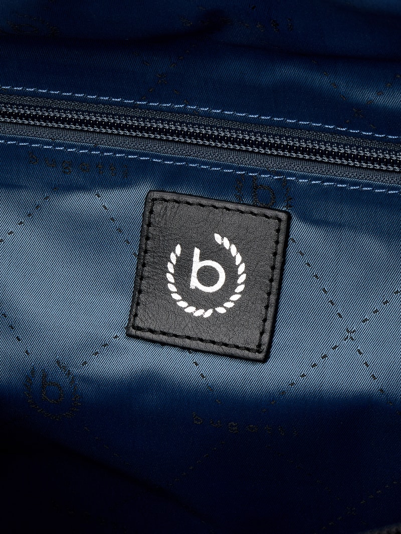 Weekender aus Leder in schwarz