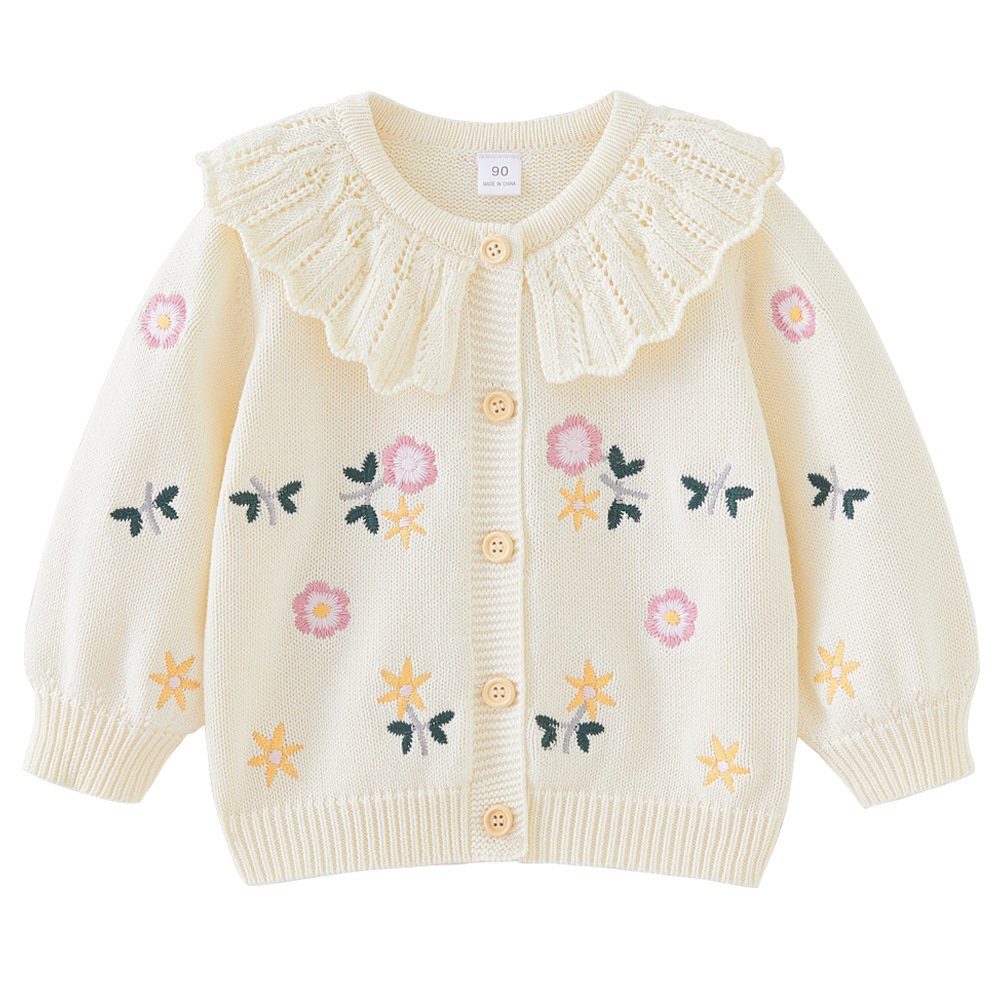 TOPMELON Strickjacke Mädchen Strickjacke Warm Cardigan für Herbst Winter