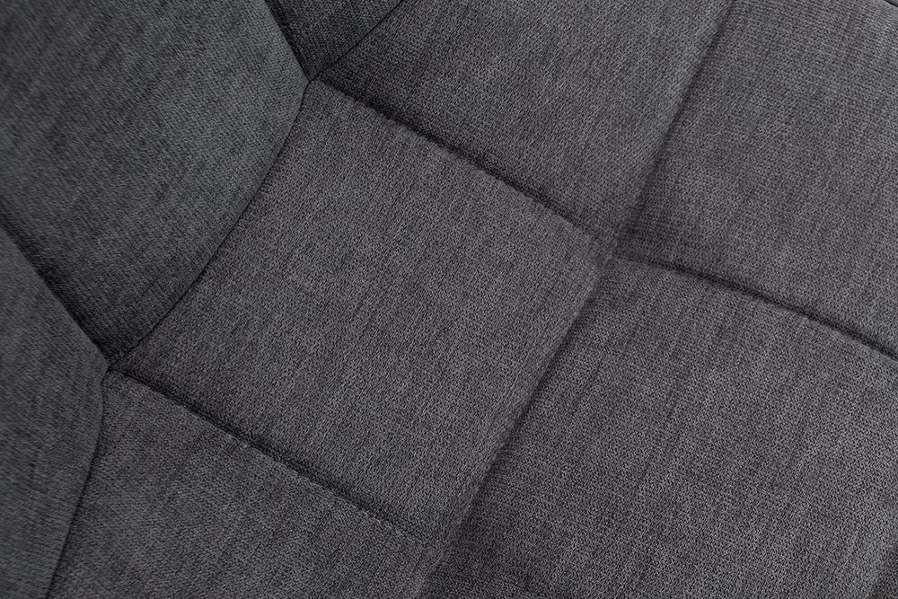 riess-ambiente Freischwinger MIAMI dunkelgrau / schwarz (Einzelartikel, 1 St), Esszimmer · Webstoff · Metall · Industrial