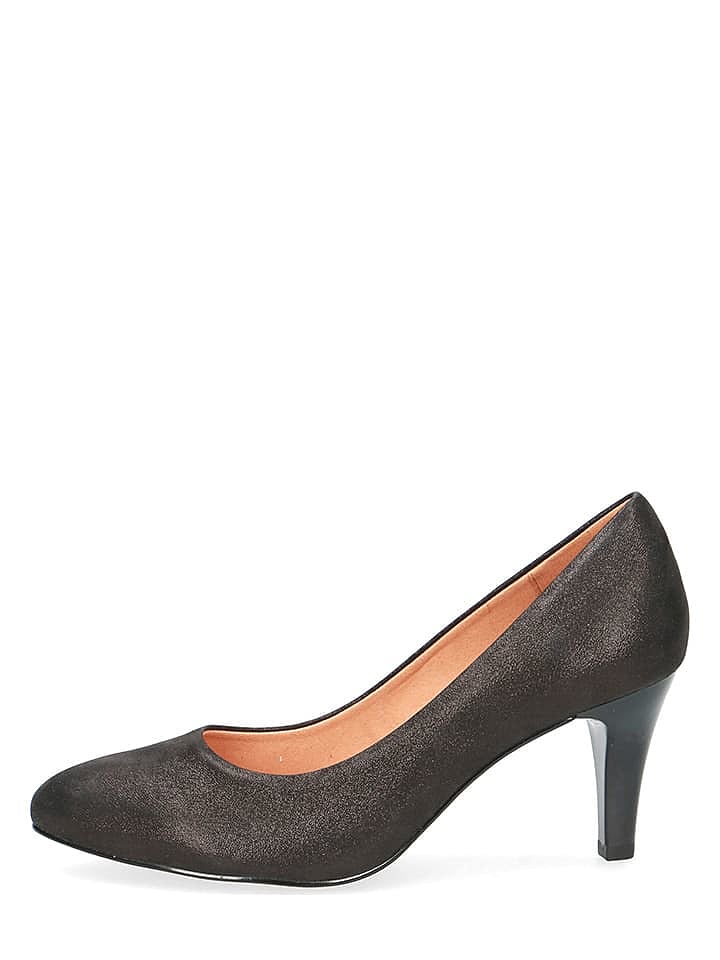 Caprice Leder-Pumps in Schwarz günstig kaufen 39