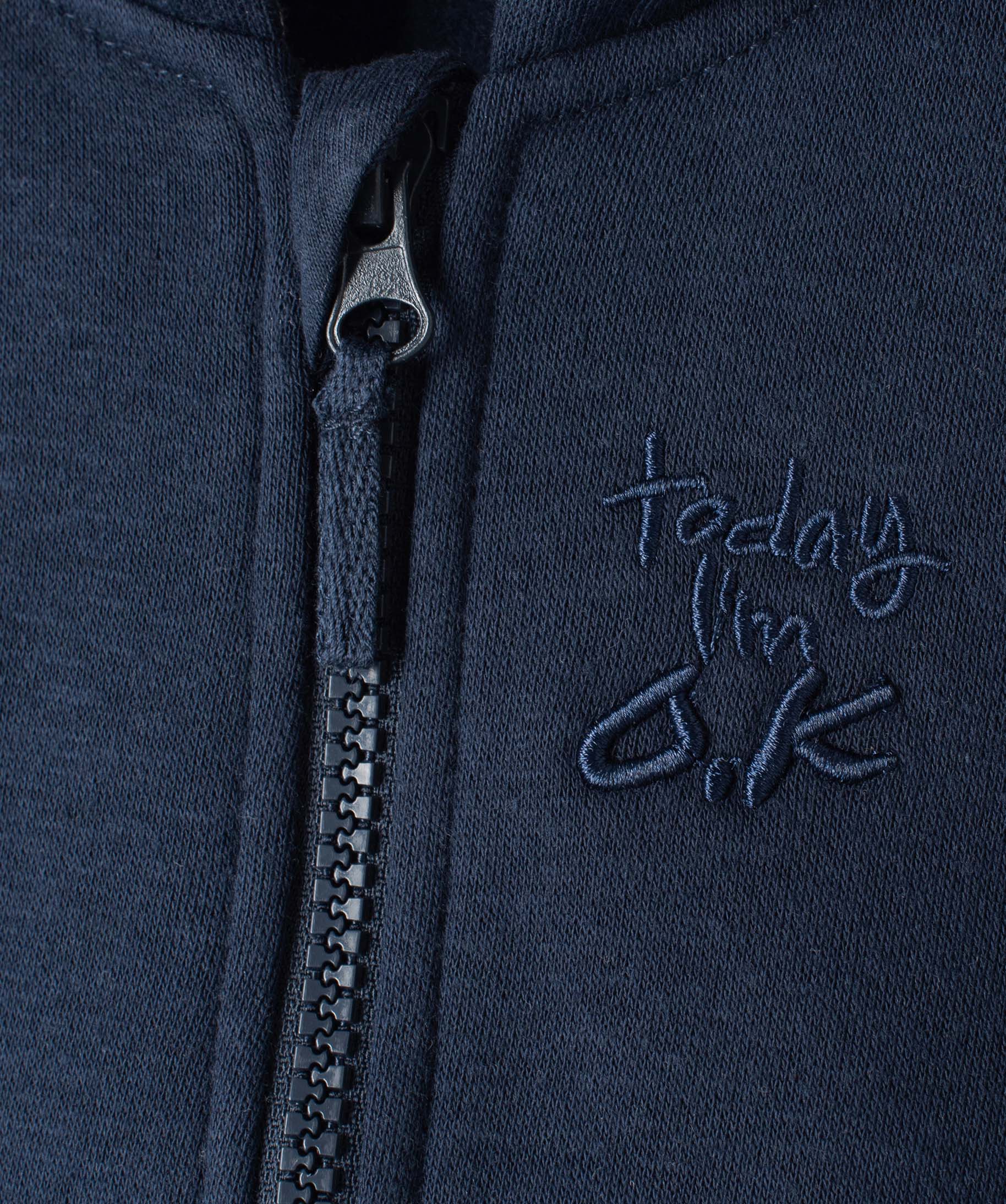 Sweat zippé molletonné à capuche bébé Garçon marine | GEMO