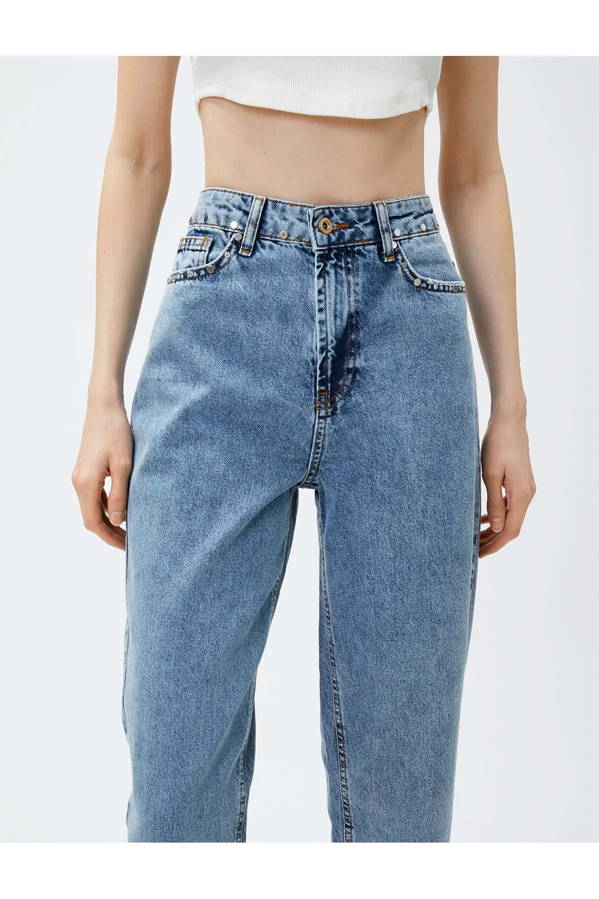 Koton  Jeans mit hoher Taille und kurzem Bein – Lucy Jean