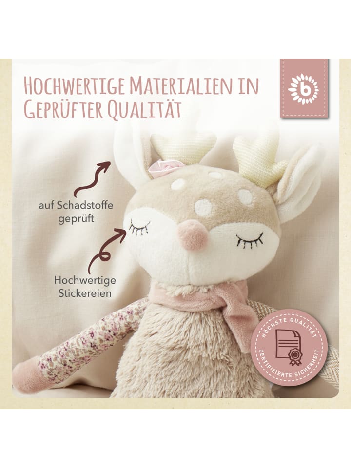 Bieco Spielwaren Kuscheltier Großes Reh - ab Geburt in Beige günstig kaufen onesize
