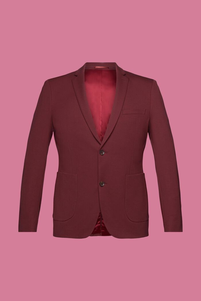 Einreihiger Piqué-Jersey-Blazer