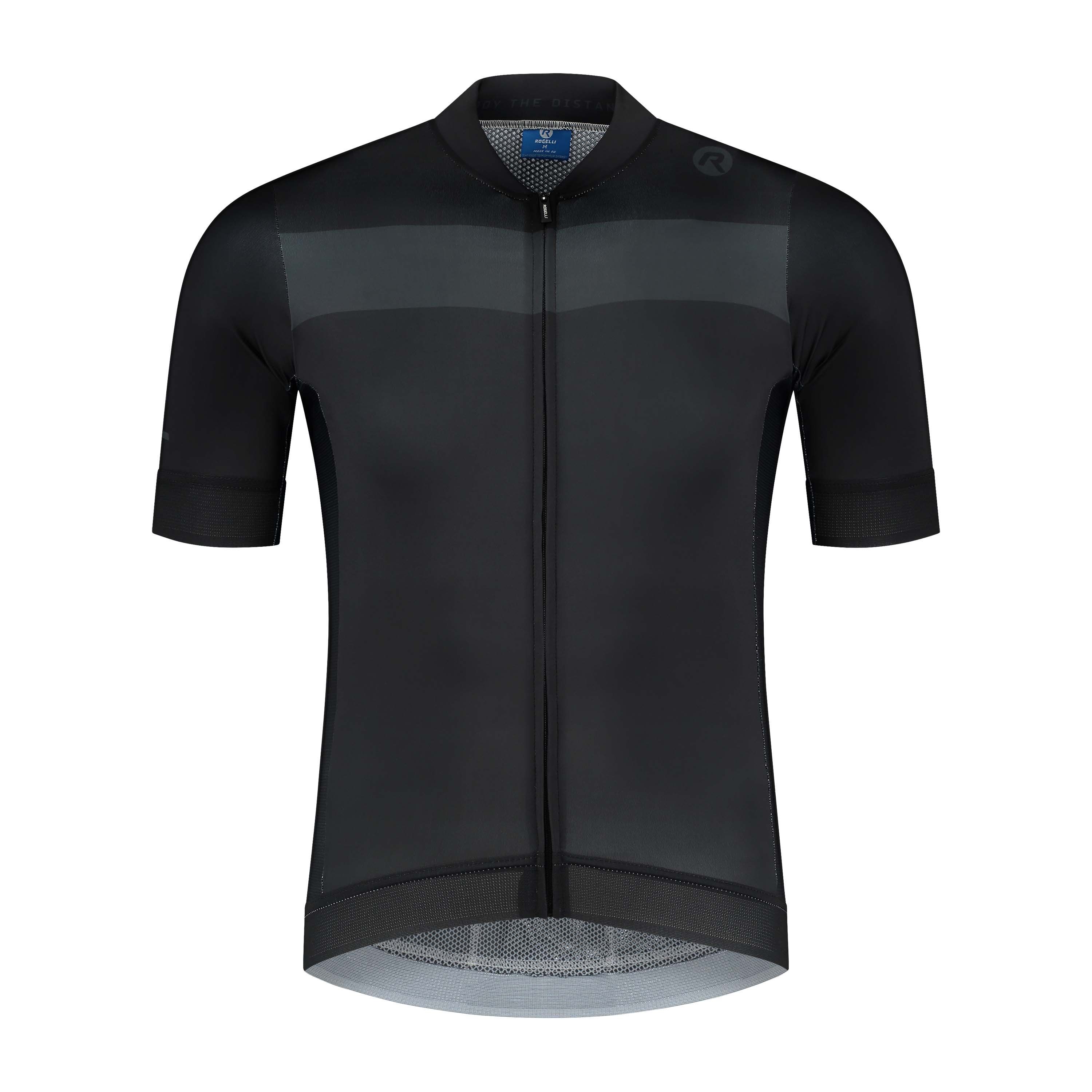 Rogelli Prime Schwarz/Grau Herren Radtrikot Kurzarm