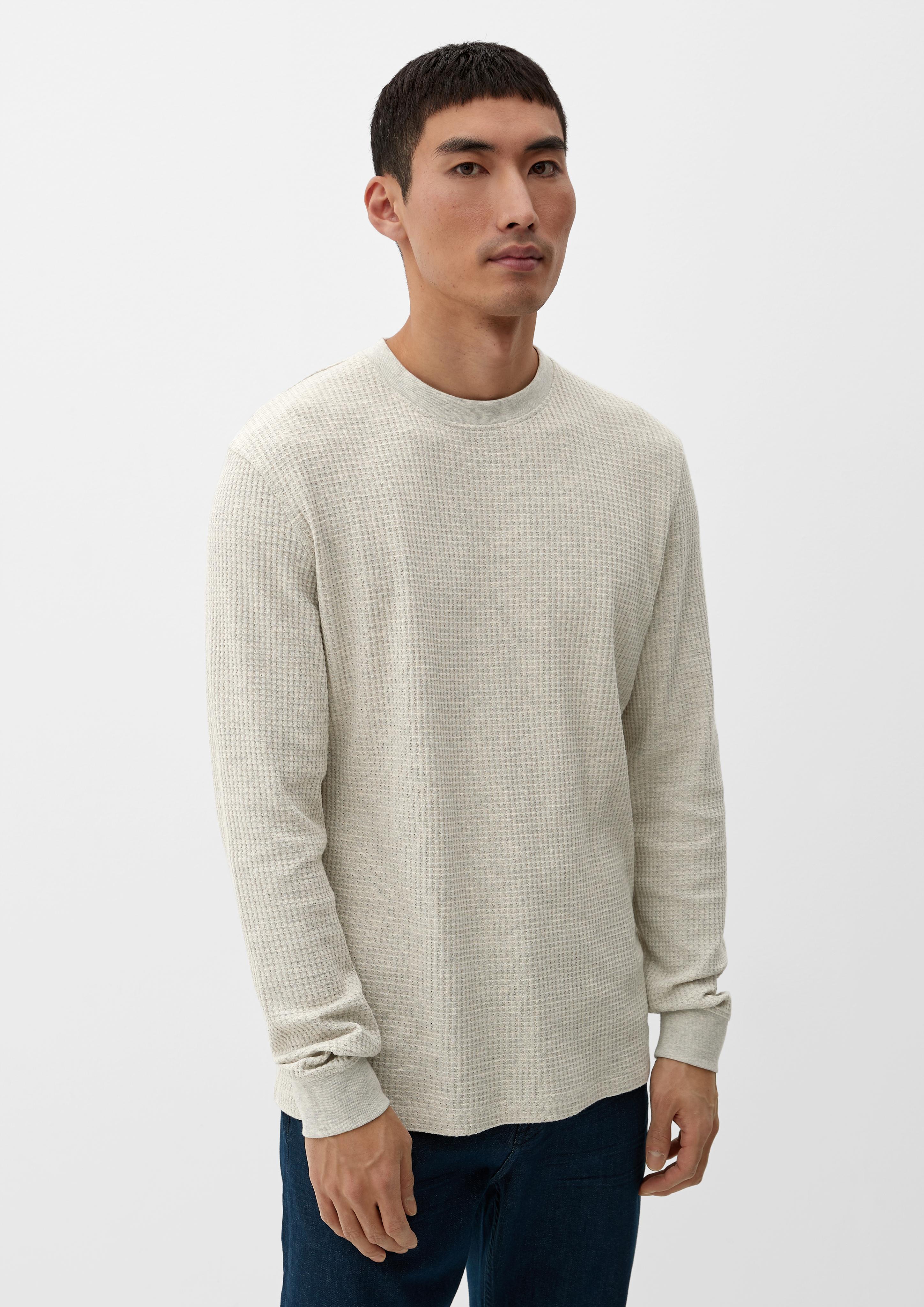 Longsleeve mit Waffelpiqué-Struktur  2125976-0705