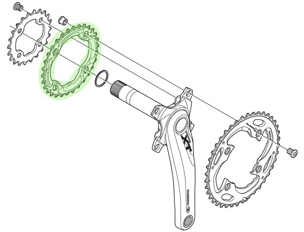 Shimano XT Kettenblatt für FC-M782 30 Zähne (AN) kaufen | Bike-Discount