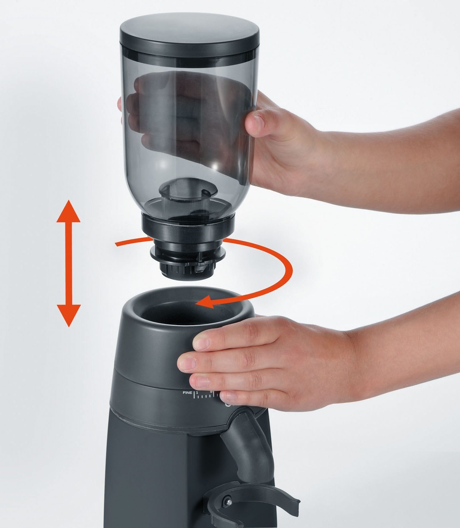 Graef Kaffeemühle CM 702, 128 W, Kegelmahlwerk, 250 g Bohnenbehälter