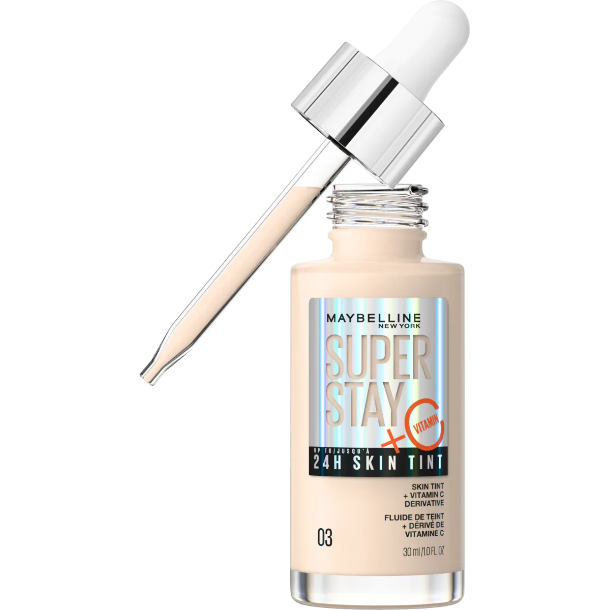 „Maybelline Super Stay 24H Skin Tint“ ilgai išliekantis šviesinantis makiažo pagrindas 5.5
