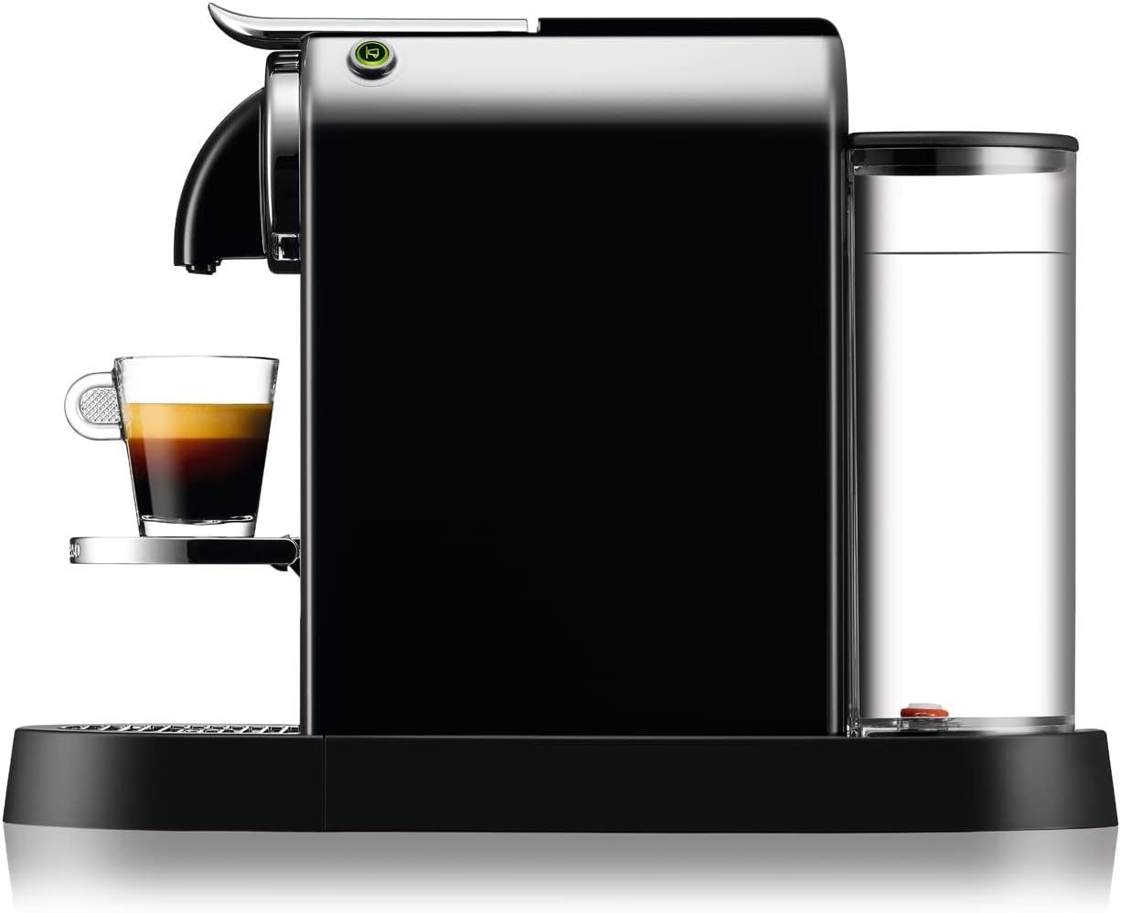 Nespresso Kapselmaschine De'Longhi,Kaffeekapselmaschine, mit Hochdruckpumpe, 1260W, 1liter, Papierfilter 1x4, mit Milchaufschäumer,De Longhi, für verschiedene kapseln, Mini,Citi