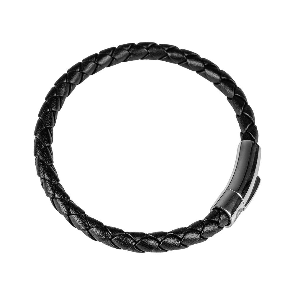 Lederarmband WAPPEN schwarz