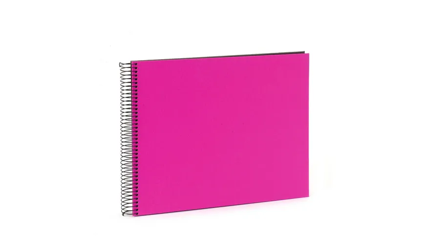 goldbuch Spiralalbum Bella Vista pink mit schwarzen Seiten, 30x34 cm