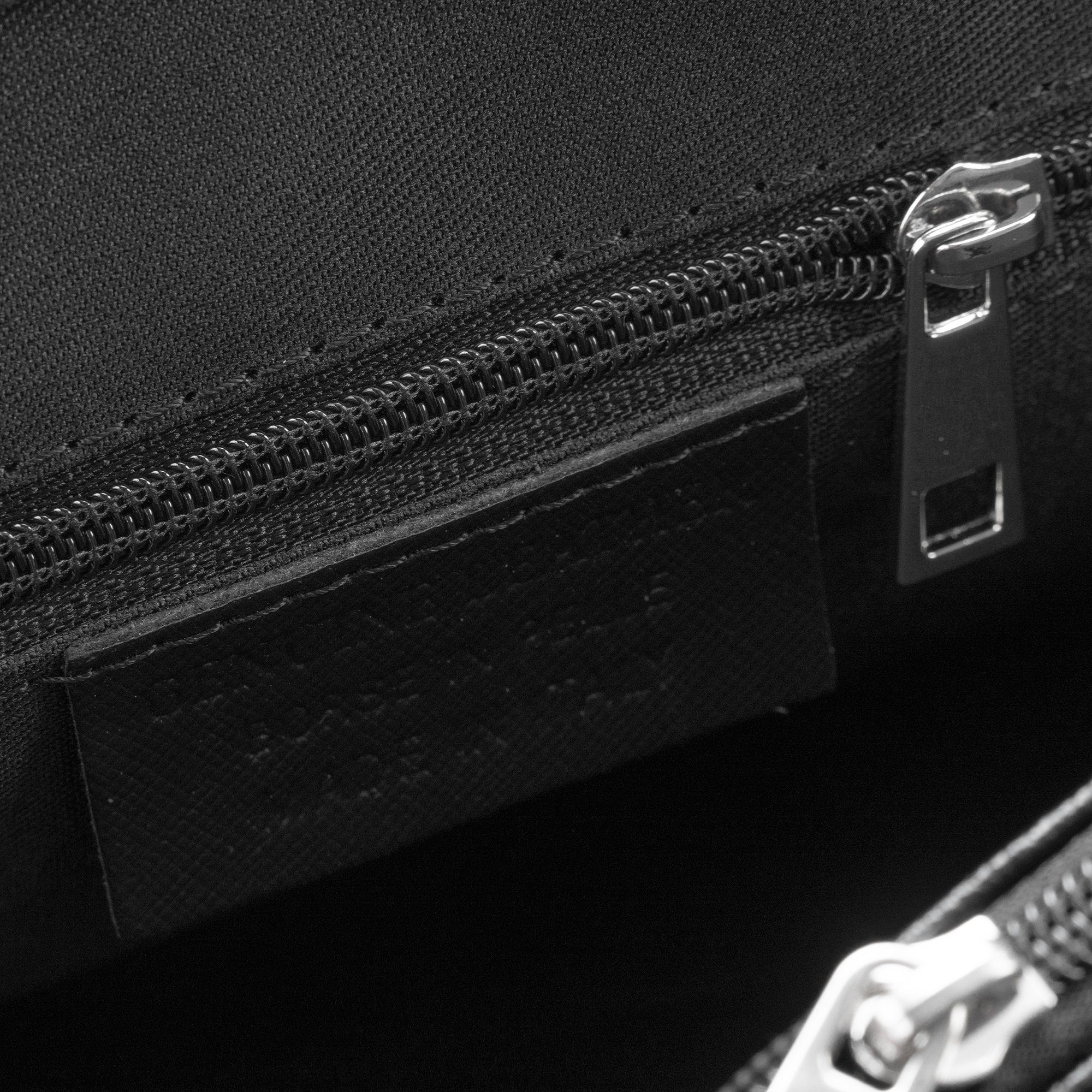 So Milano Aktentasche VIAGGI, Made in Italy, Leder, Schwarz, Magnetverschluss