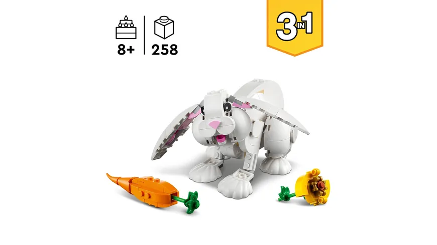 LEGO Creator 3in1 31133 Weißer Hase