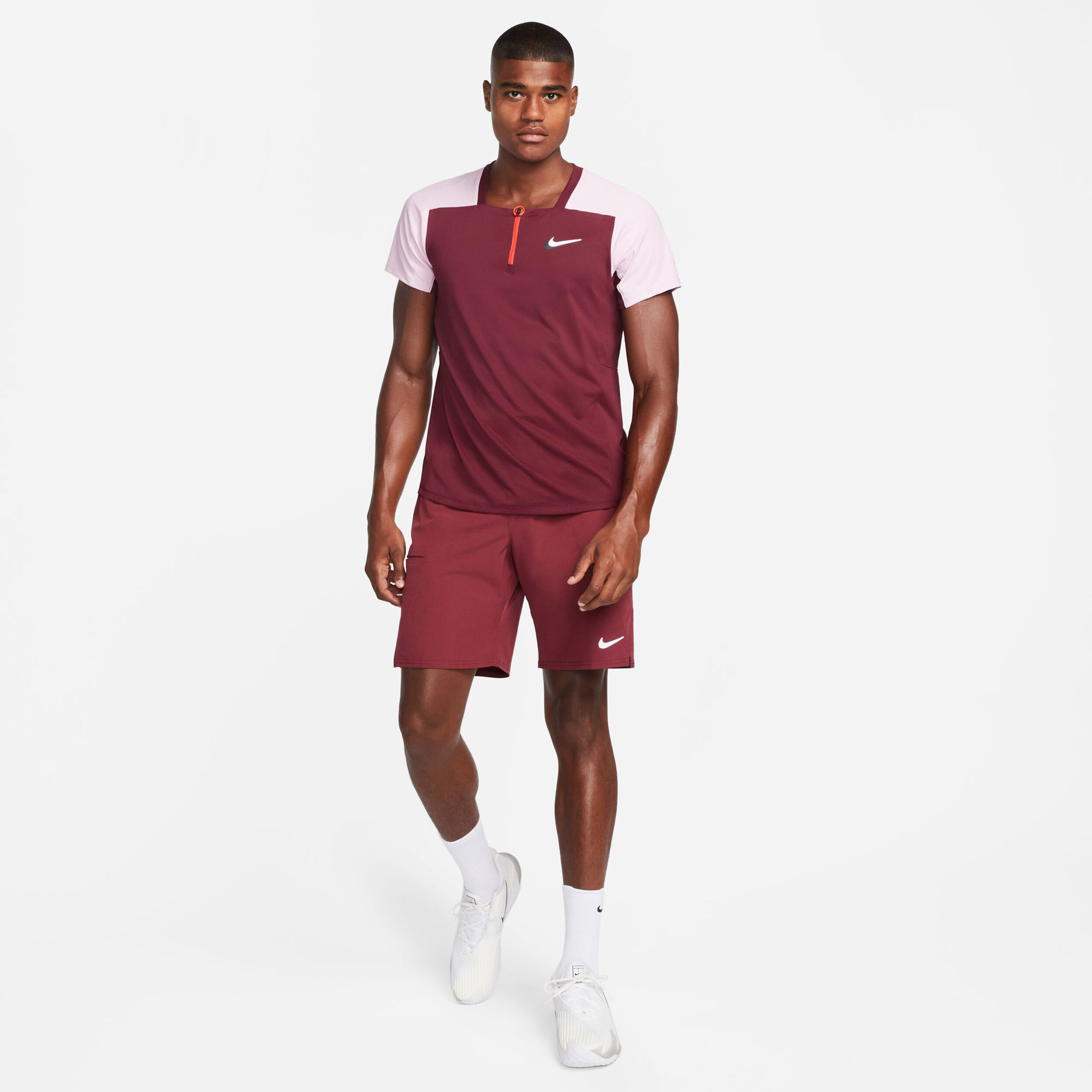 Dri-Fit Advantage Slam Ultimate Polo Herren - Dunkelrot, Flieder