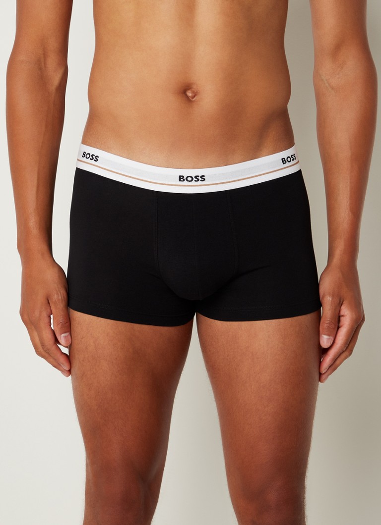 Lot de 5 boxers HUGO BOSS avec ceinture logotée