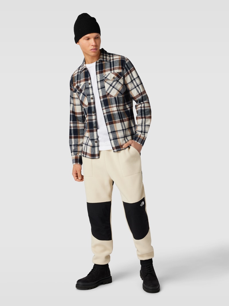Overshirt mit Tartan-Karo Modell 'EDDIE' in offwhite