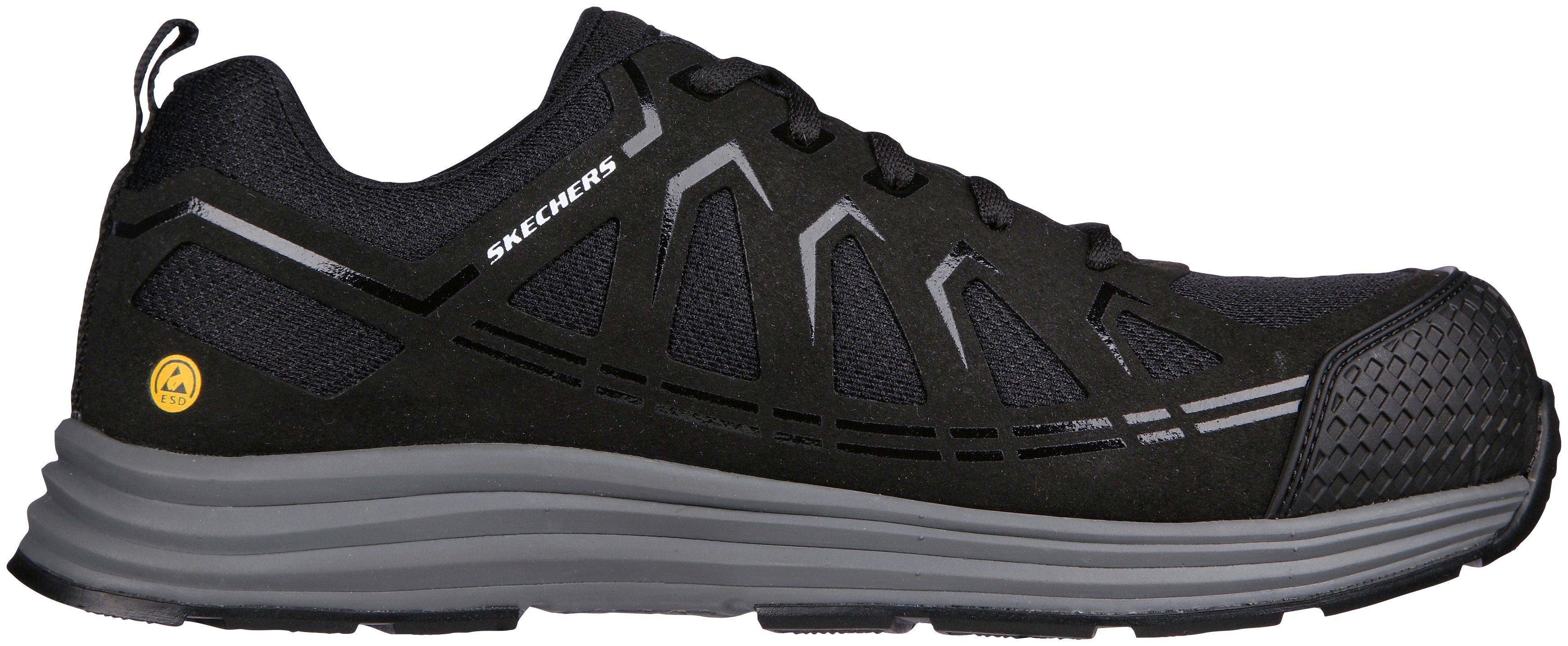 Skechers MALAD II Sicherheitsschuh S1 P ESD, leicht und sportlich, durchtrittsicher, bequem, atmungsaktiv