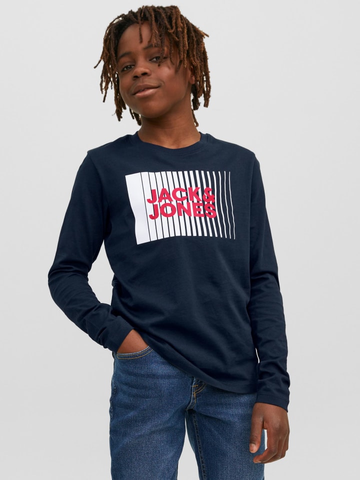 JACK & JONES Junior Langarmshirt in navy blazer günstig kaufen