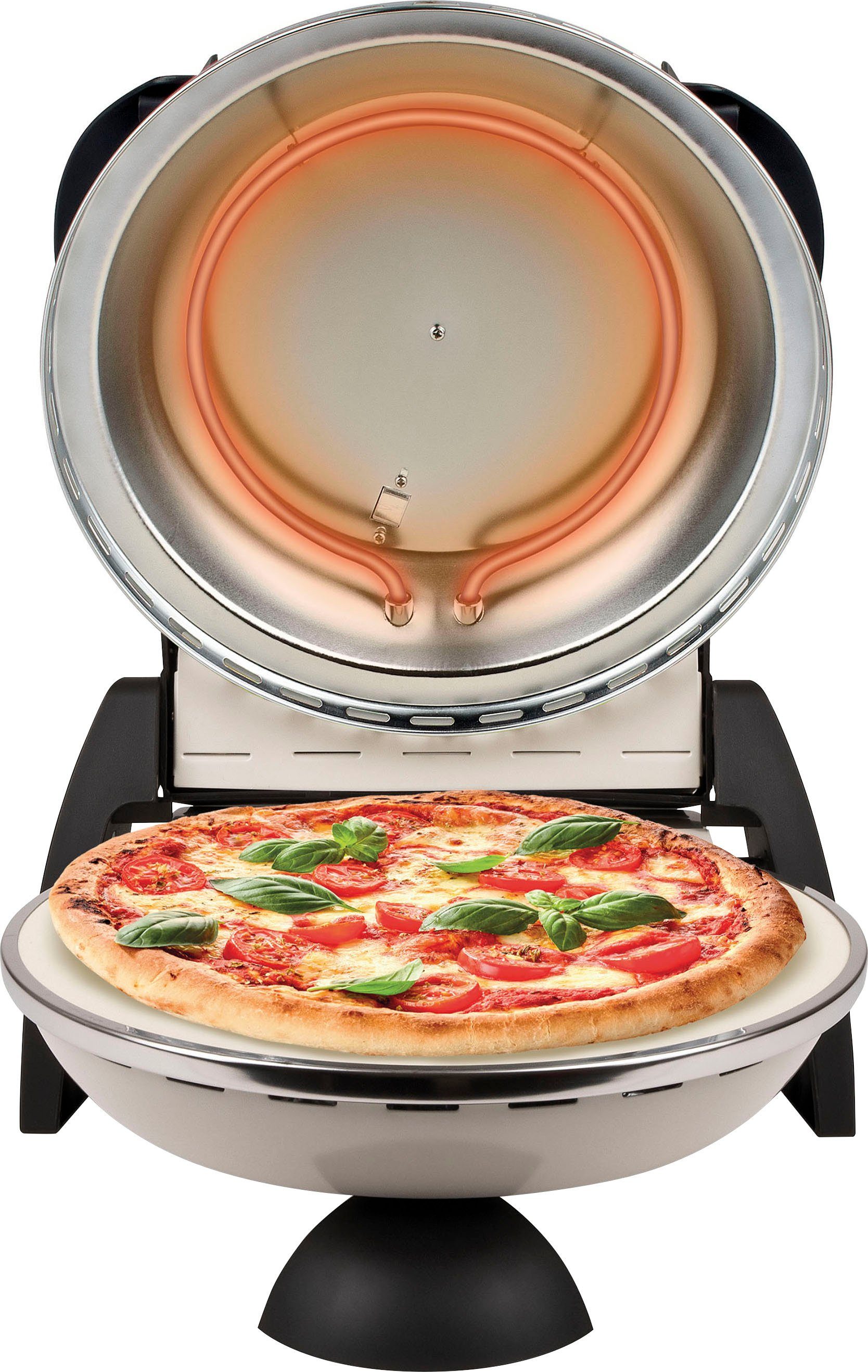 G3Ferrari Pizzaofen Delizia G1000617 Icy Cream Limited Edition, Zeitvorwahl mit akustischem Signal, mit Rezeptbuch
