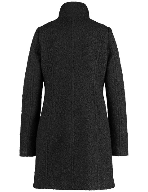 Kurzmantel mit Bouclé-Optik