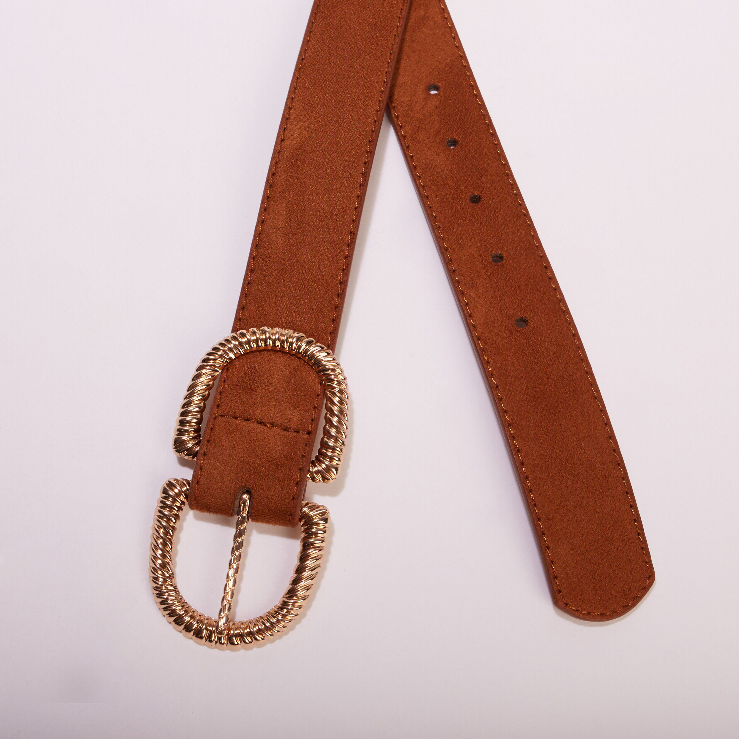 Ceinture double boucle camel femme | Cache Cache
