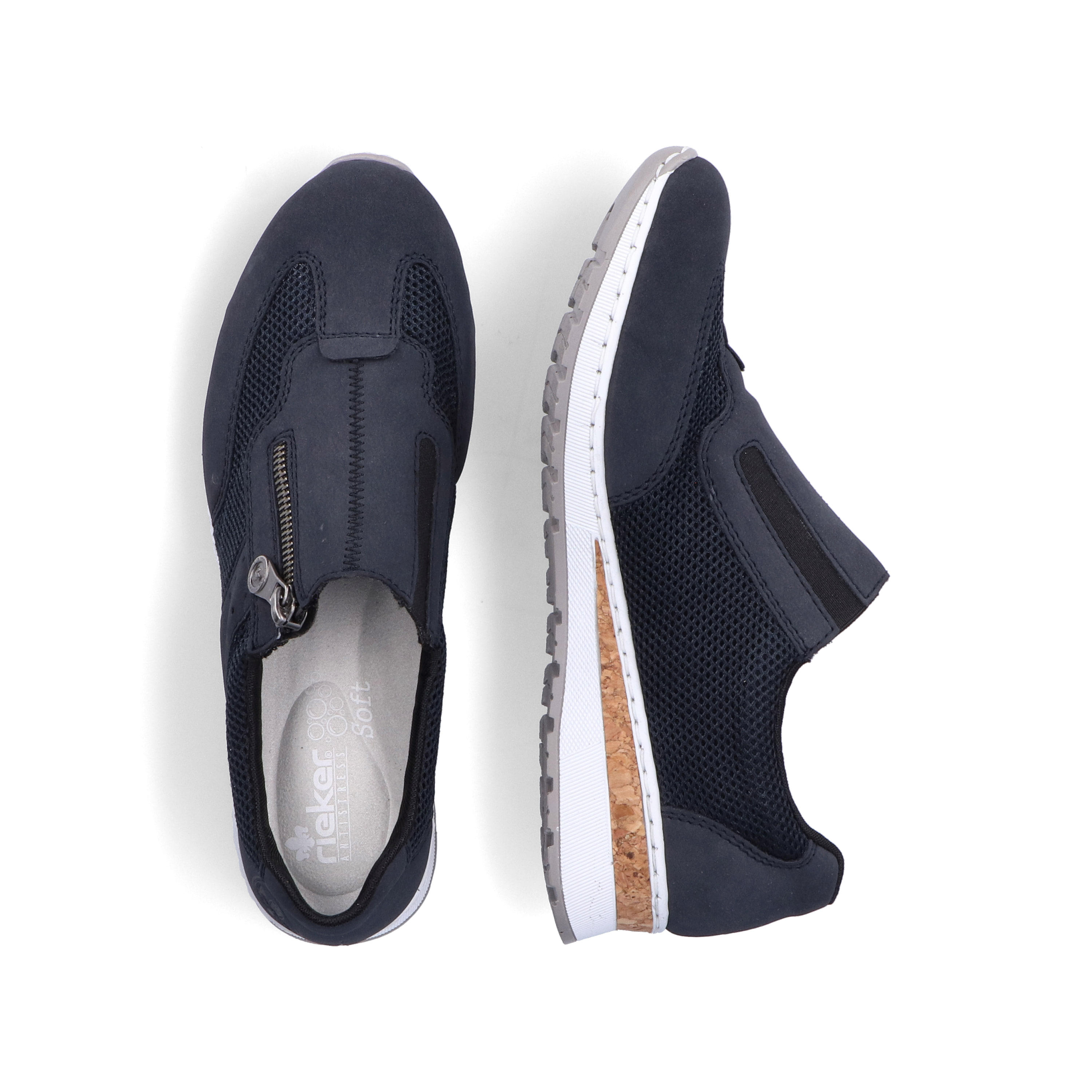 Rieker Damen Slipper marineblau