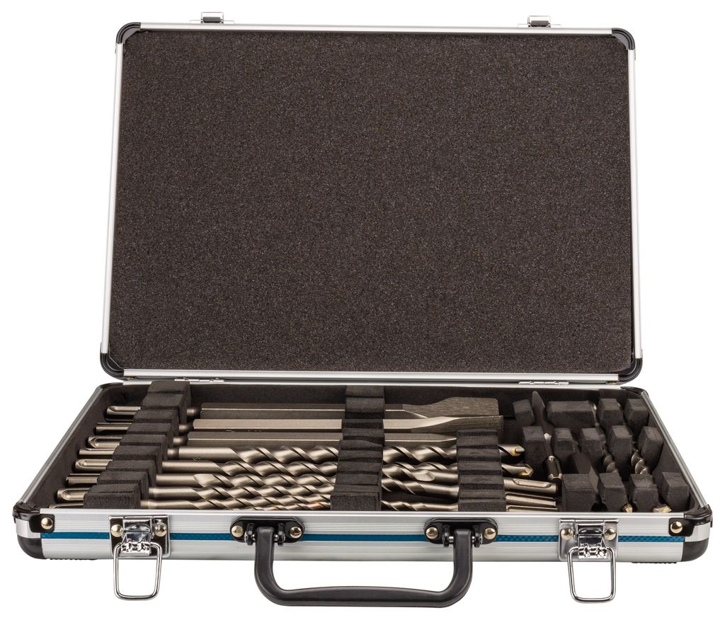 Makita Tilbehør D-42444 17-delt SDS+ bore-/mejselsæt i aluminiumskuffert