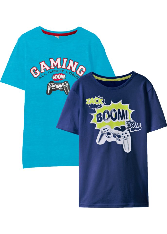 Jungen T-Shirt aus Bio-Baumwolle (2er Pack)