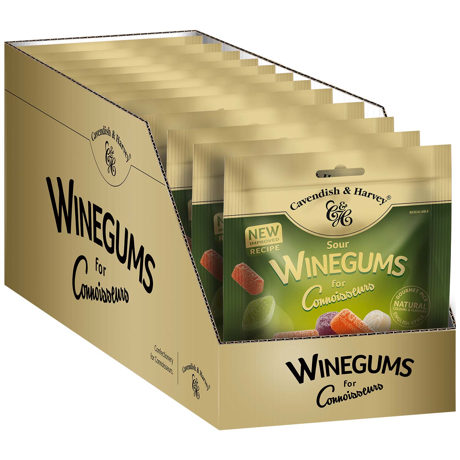 Cavendish & Harvey Winegums for Connoisseurs Sour 180g