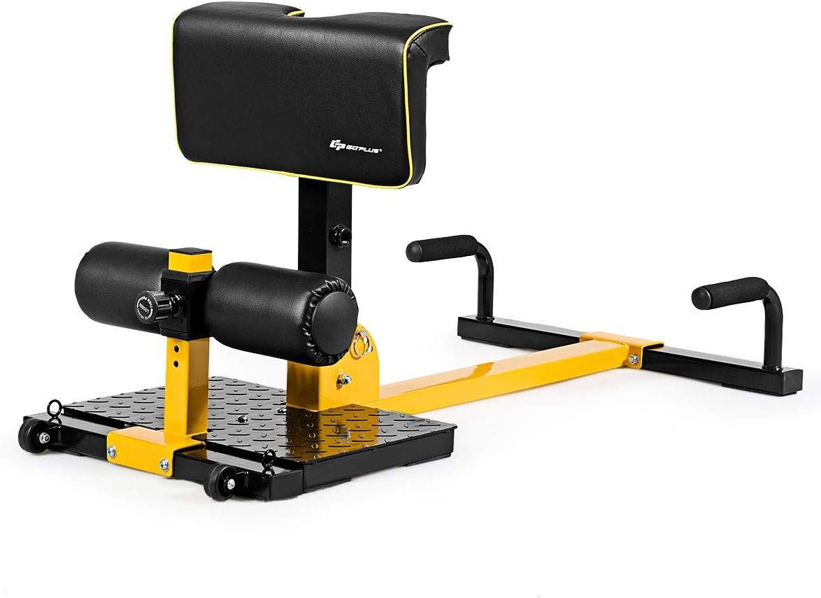 KOMFOTTEU Multitrainer Kniebeugentrainer, mit 2 Rädern und Multipositionsablage