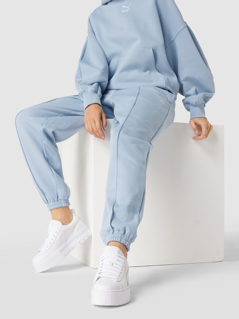 Sneaker mit Plateau-Sohle Modell 'Mayze' in weiß