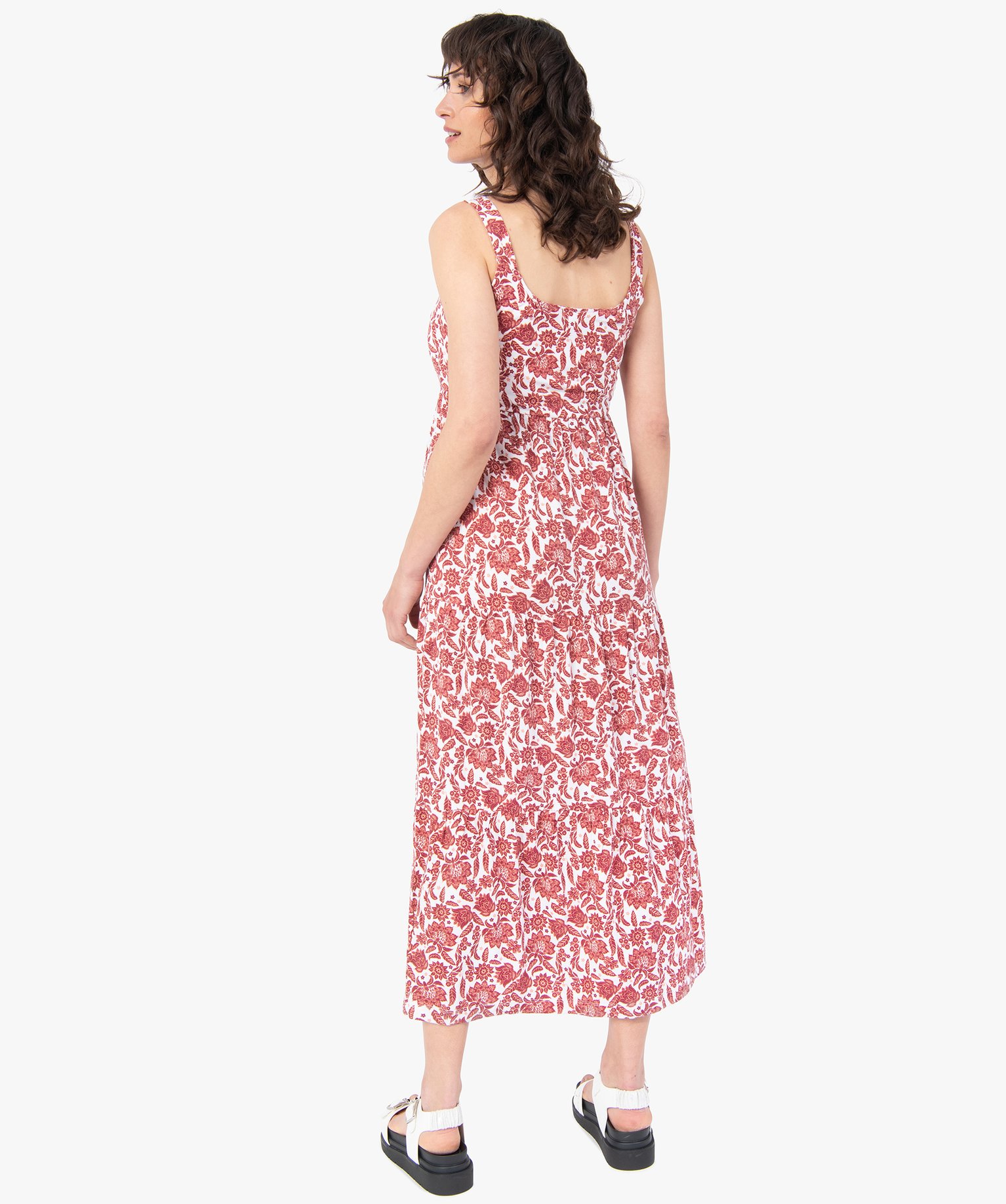 Robe de grossesse en maille extensible à motifs fleuris divers | GEMO