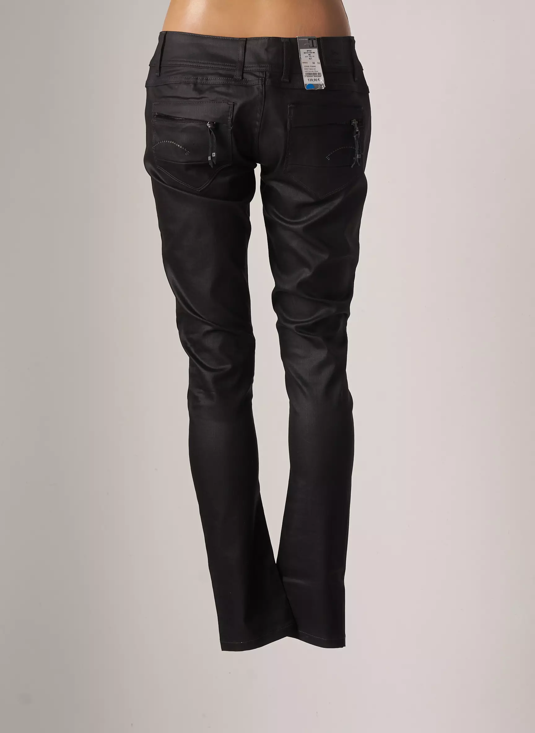G Star Pantalons Slim Femme couleur noir