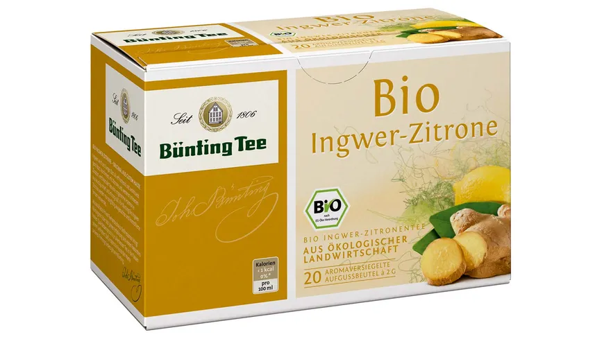 Bünting Tee Bio-Ingwer-Zitrone 40 g