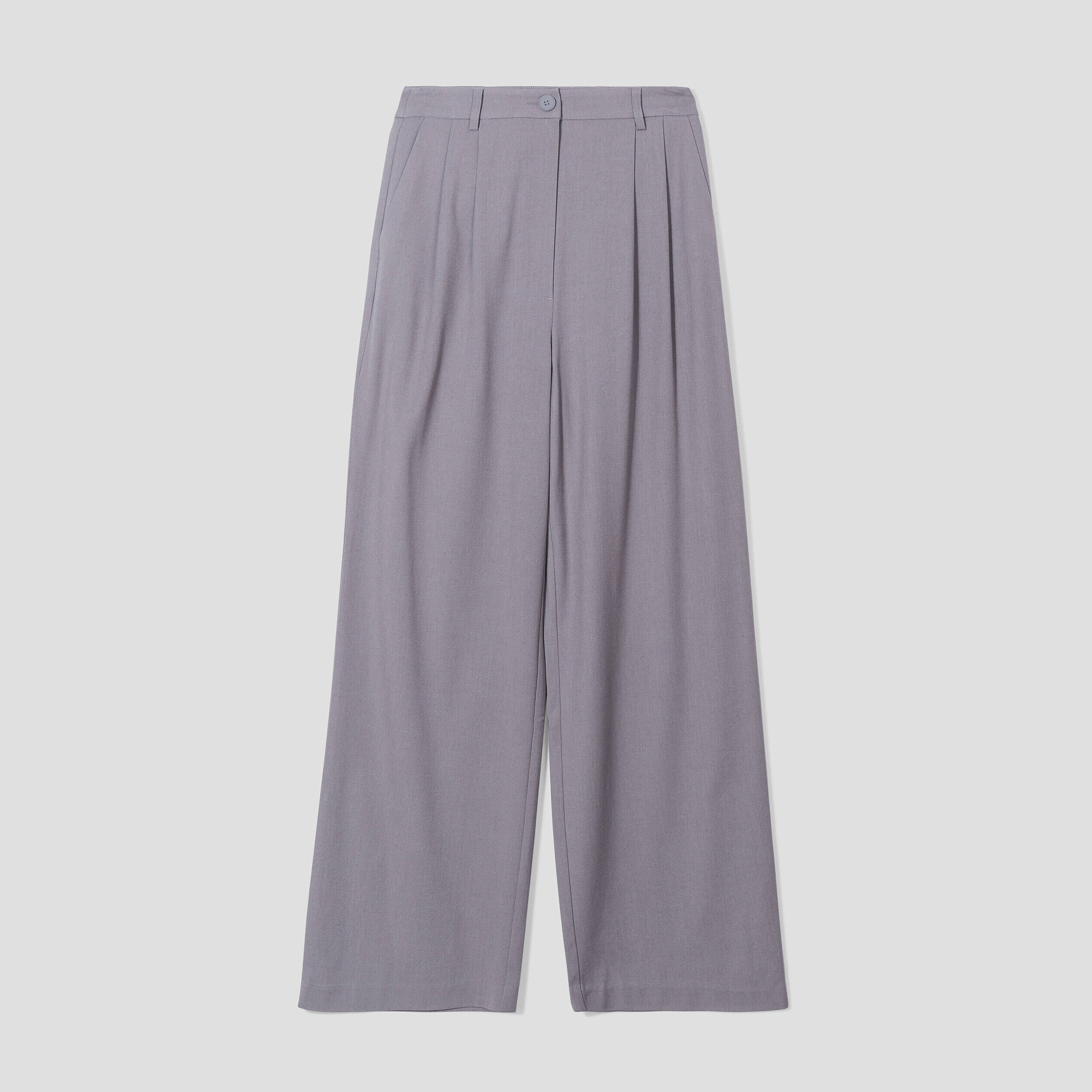 Pantalon city droit pinces gris foncé femme | Cache Cache