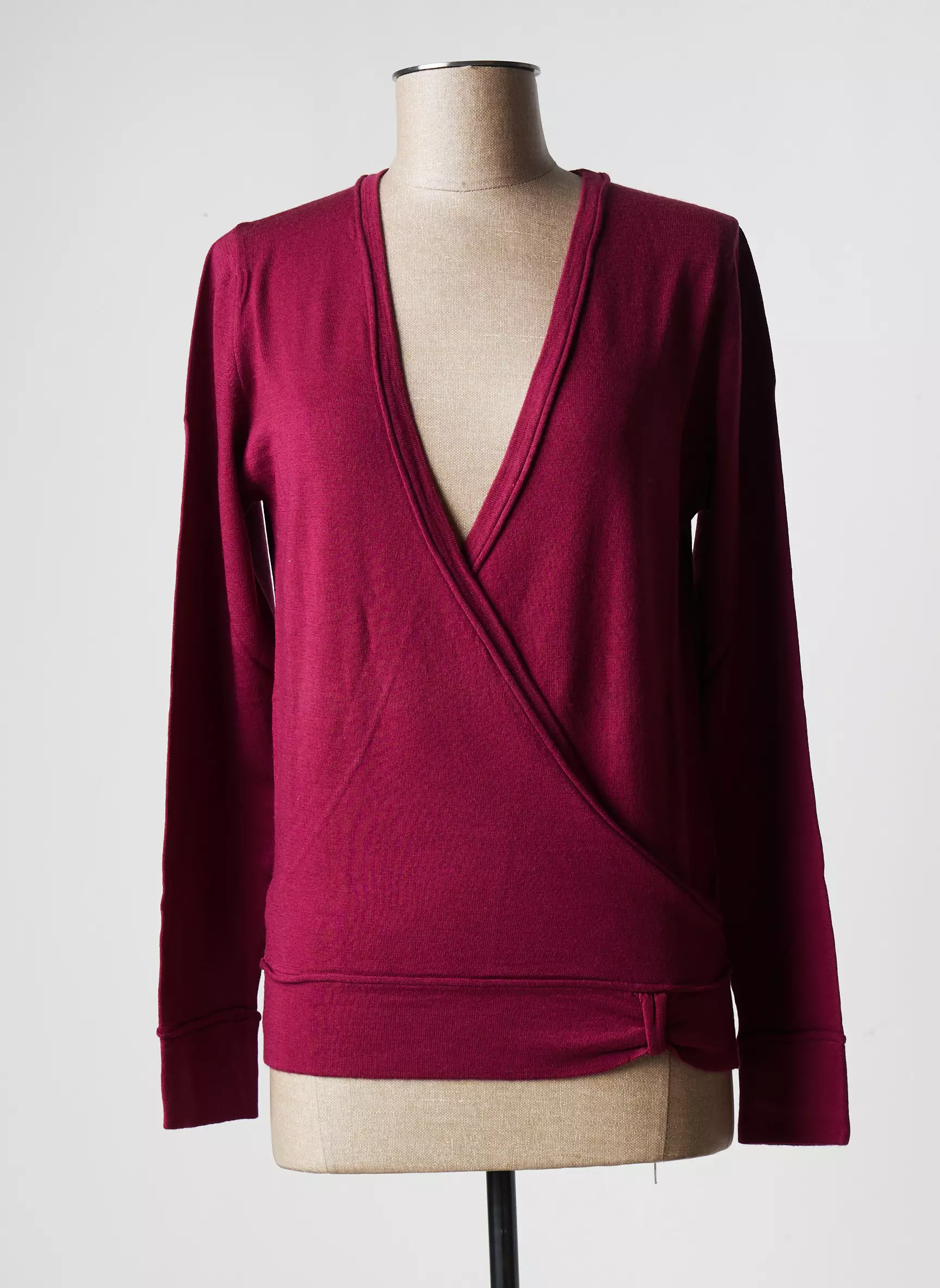 Stefan Green Pulls Femme couleur rouge