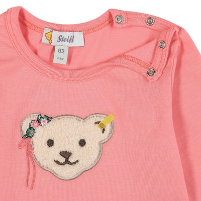 T-Shirt langarm, pink für Mädchen