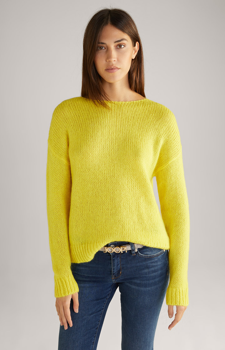 Strickpullover in Gelb