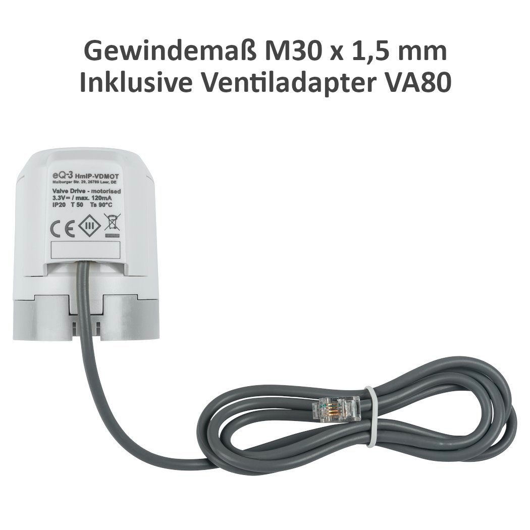 Homematic IP Fußbodenheizungssteuerung motorisch für 4 Räume. Gratis Smartphone App Smart-Home Starter-Set