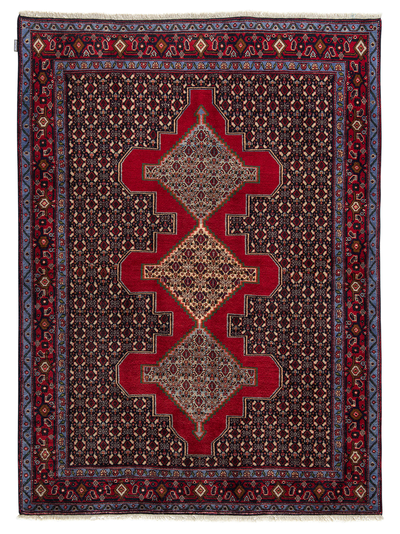 Senneh ca. 122 x 165 cm, Unikat / Einzelstück