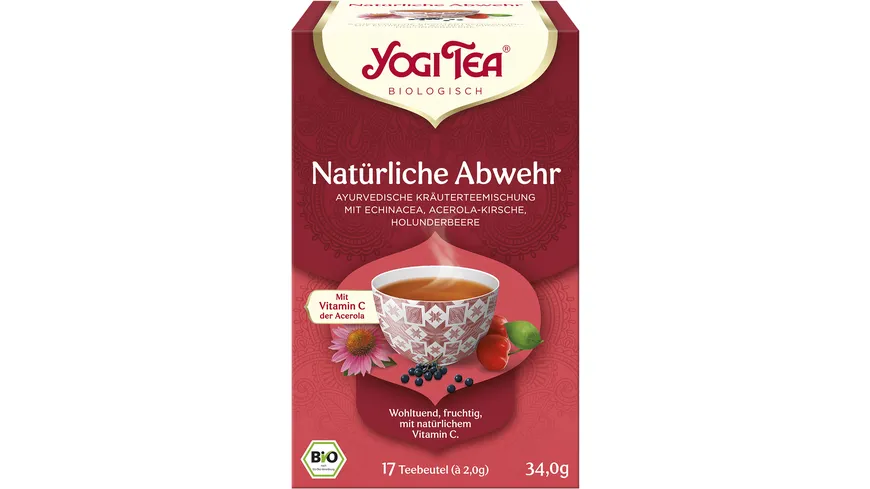 YOGI TEA Bio Kräuterteemischung Natürliche Abwehr 34 g