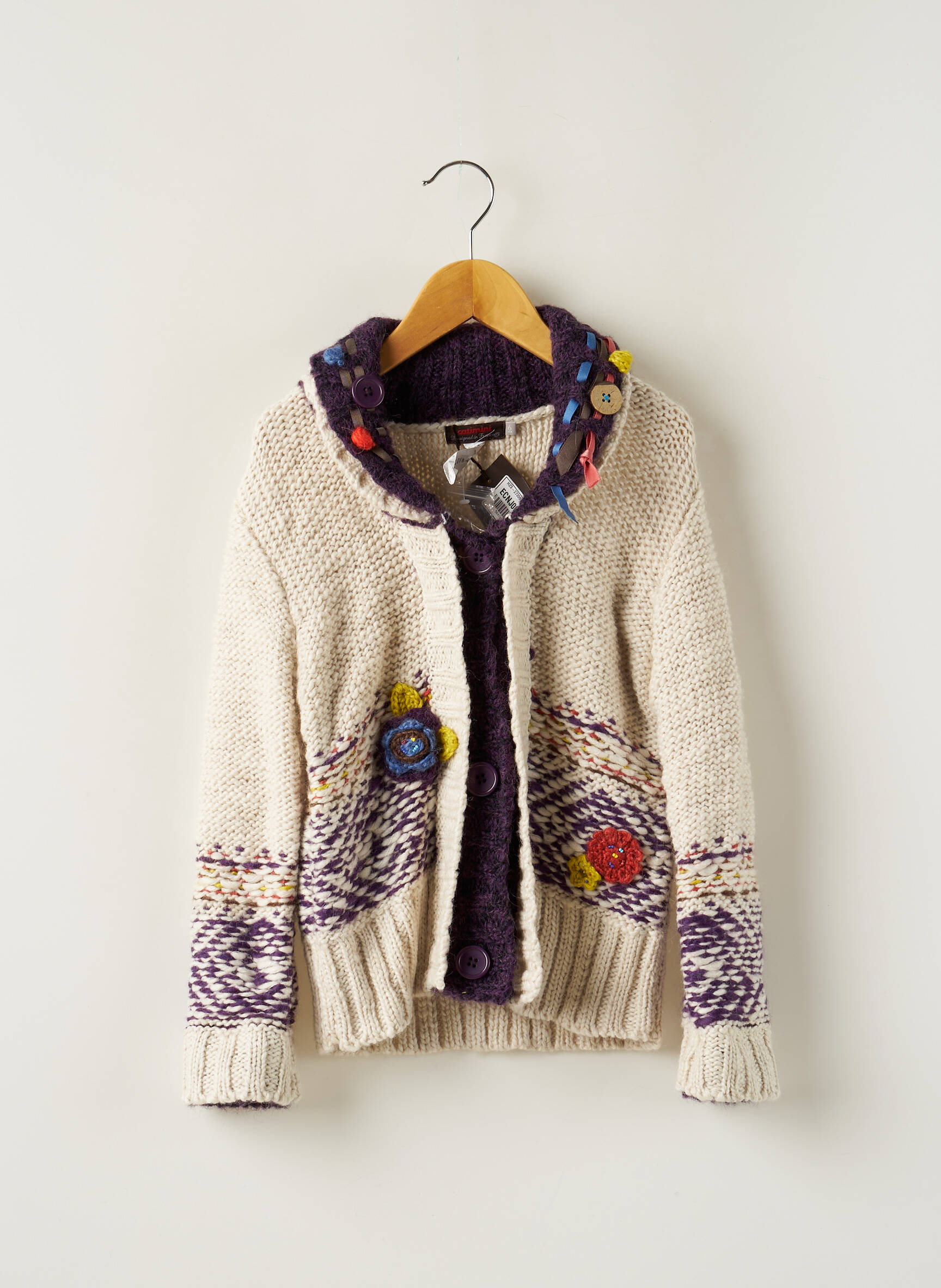 Catimini Grosse Maille Fille couleur beige